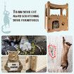 Cat Corrugated Cardboard Scratcher Scratching Board Play House Climbing Furniture