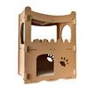 Cat Corrugated Cardboard Scratcher Scratching Board Play House Climbing Furniture