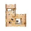 2 Level Cardboard Cat Scratcher Scratching Board Play House Playground Condo with Catnip