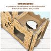 2 Level Cardboard Cat Scratcher Scratching Board Play House Playground Condo with Catnip