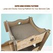 2 Level Cardboard Cat Scratcher Scratching Board Play House Playground Condo with Catnip