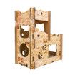 2 Level Cardboard Cat Scratcher Scratching Board Play House Playground Condo with Catnip