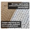2 Level Cardboard Cat Scratcher Scratching Board Play House Playground Condo with Catnip