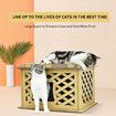 Modular Corrugated Cardboard Cat Scratcher Sleeping Bed Nest Scratching Board Play House 