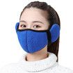 2 in 1  Winter Unisex Breathable Holes Mask Cold-Proof Thermal Mask Earmuffs Color Random