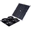 Solar Powered Ventilator 100W 4 Fans  Exhaust Fan for RVs, Greenhouses, Pet Houses, Chicken House