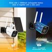 Solar-powered Security Camera WiFi Home CCTV Outdoor Surveillance System with Battery Weatherproof