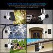 Solar-powered Security Camera WiFi Home CCTV Outdoor Surveillance System with Battery Weatherproof