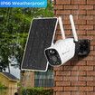 Solar-powered Security Camera WiFi Home CCTV Outdoor Surveillance System with Battery Weatherproof