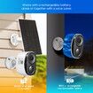 Wireless Security Camera Home CCTV Outdoor Surveillance System with Solar Panel Battery Weatherproof