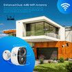 Wireless Security Camera Home CCTV Outdoor Surveillance System with Solar Panel Battery Weatherproof