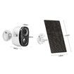 Wireless Security Camera Home CCTV Outdoor Surveillance System with Solar Panel Battery Weatherproof x2