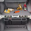 Car Trunk Organizer Storage Backseat Hanging Organizer with 4 Pockets for SUV MPV Waterproof Collapsible Black