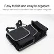 Car Trunk Organizer Storage Backseat Hanging Organizer with 4 Pockets for SUV MPV Waterproof Collapsible Black