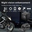 Motorcycle Dvr Camera HD 1080P Wide Angle Waterproof Night Vision Front And Rear Shooting