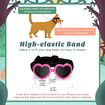 Dog Sunglasses UV Protection Goggles with Adjustable Strap Doggy Heart Shape Doggie Windproof Glasses, Pink