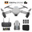 4K Dual cameras  Pro WIFI FPV Drone With Wide Angle HD  1080P Camera Altitude Hold RC Foldable Quadcopter Drone Color Grey