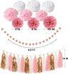 Pink Rose Gold Birthday Party Decorations Set for Birthday Party Decorations