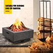 MgO Fire Pit Outdoor Fireplace Portable BBQ Smoker Patio Heater Charcoal Grill for Camping Backyard 65cm