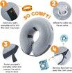 Protective Inflatable Collar for Dogs and Cats -Grey (32-45cm)