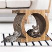 Cardboard Cat Scratcher Bed Cave Lounge House Cave Box Scratching Lounger Toy