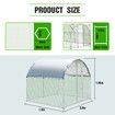 Chicken Run Coop Walk In Cage Chook Pen Shelter Rabbit Hutch Dog Cat Enclosure Large Bird Cage 280x190x195cm