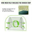 Chicken Run Coop Walk In Cage Chook Pen Shelter Rabbit Hutch Dog Cat Enclosure Large Bird Cage 280x190x195cm