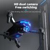 4K Drone With Dual Camera Hd Fpv Wifi Optical Flow Location Folding Quadcopter
