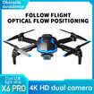 4K Drone With Dual Camera Hd Fpv Wifi Optical Flow Location Folding Quadcopter