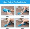 Sock Aid Tool and Pants Assist for Elderly, Disabled,Pregnant, Diabetics - Socks Helper