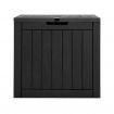 Gardeon Outdoor Storage Box 118L Container Lockable Indoor Garden Toy Tool Shed Black