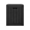 Gardeon Outdoor Storage Box 118L Container Lockable Garden Toy Tool Shed Black