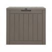 Gardeon Outdoor Storage Box 118L Container Lockable Indoor Garden Toy Tool Shed Grey