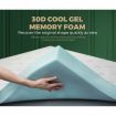 Memory Foam Mattress Topper Cool Gel Bed Bamboo Cover Underlay King 8CM