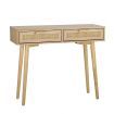 Rattan Console Table Hallway Hall Entry Display Desk Storage Furniture