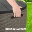 Livsip Outdoor Storage Box Lockable Deck Toy Shed Tool Organiser Garden Bench