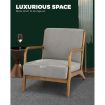 Armchair Lounge Chair Accent Armchairs Couches Sofa Bedroom Wood Grey