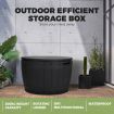 Livsip Outdoor Storage Box Garden Bench Waterproof Container Indoor Toys Tool