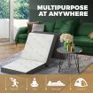 Folding Foam Mattress Sofa Bed Trifold Sleeping Mat Camping Cushion Single