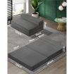 Folding Foam Mattress Sofa Bed Trifold Camping Sleeping Cushion Mat Double