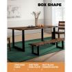 4X Coffee Dining Table Legs Bench Box DIY Steel Metal Industrial 40CM