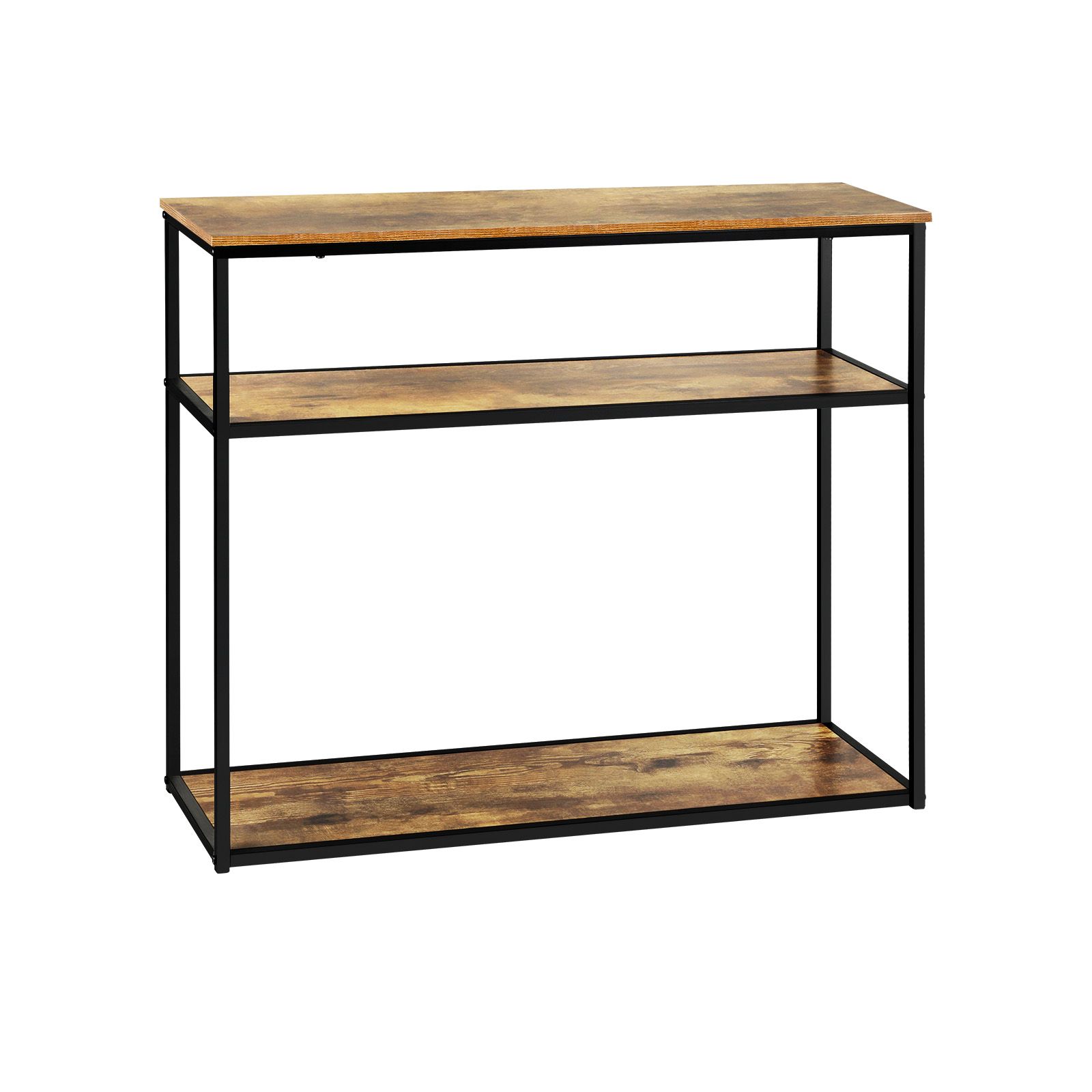 Hall Console Table Metal Hallway Desk Entry Display Wooden Furniture