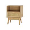 Bedside Tables Drawer Side Table Wood Nightstand Storage Cabinet Bedroom