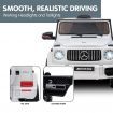 Mercedes Benz AMG G63 Licensed Kids Ride On Electric Car Remote Control - White