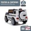 Mercedes Benz AMG G63 Licensed Kids Ride On Electric Car Remote Control - White