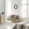 Wall Clock for Living Room Decor Large Pendulum Modern Silent Non-Ticking Battery Operated