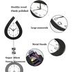 Wall Clock for Living Room Decor Large Pendulum Modern Silent Non-Ticking Battery Operated