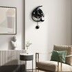 Decorative Wall Clock for Living Room Decor, Modern Large Battery Operated Pendulum Wall Clocks for Bedroom Office