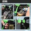 8 Modes Adjustable Car Wash Foam Water Gun,Multifunction Foam Sprayer (Green)