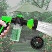 8 Modes Adjustable Car Wash Foam Water Gun,Multifunction Foam Sprayer (Green)